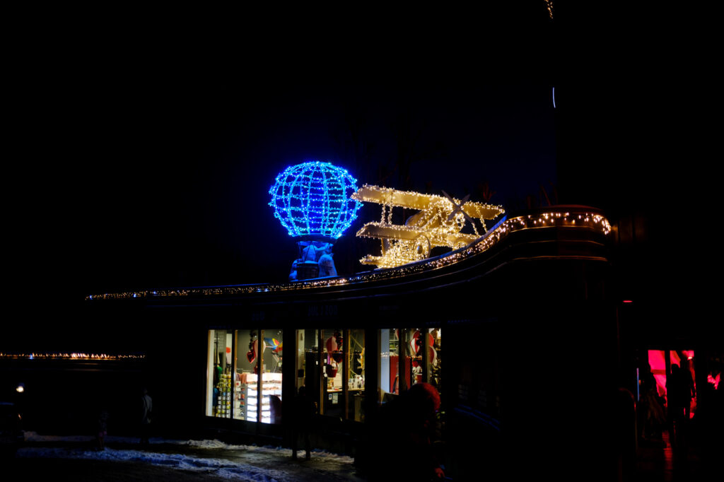 The Christmas lights is turning on in Zoo :)