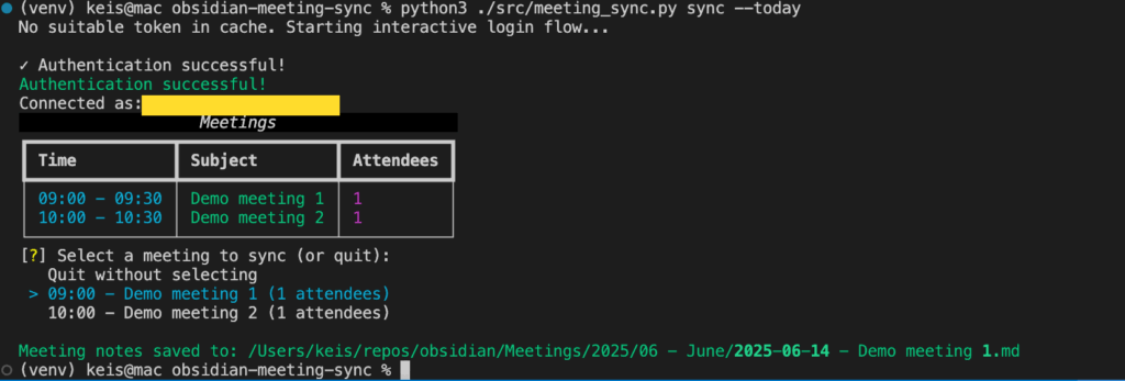 Vibe coding an  Obsidian Vault with Office 365 For meetings notes, and people notes 🚀