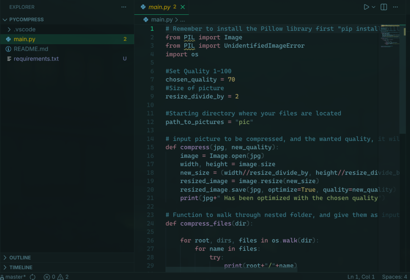 Vibecoding a batch image resizer